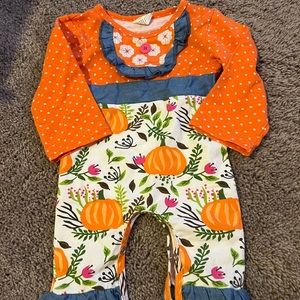 Fall/Pumpkin Romper